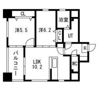ライトクロト名港【9階】の間取り