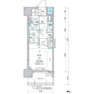 ディアレイシャス名古屋大須通南【5階】の間取り