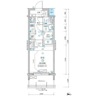 ディアレイシャス名古屋大須通南【5階】の間取り
