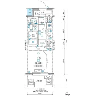 ディアレイシャス名古屋大須通南【6階】の間取り