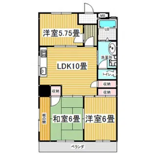 エンプレスメイトウ【4階】の間取り