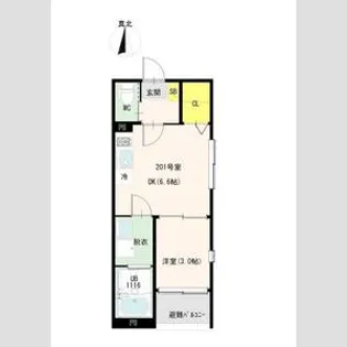 ハーモニーテラス香取町【2階】の間取り