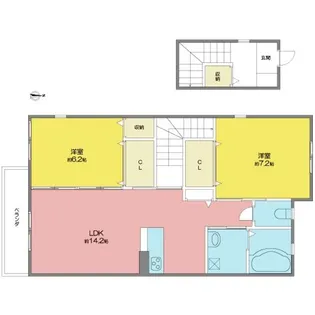 BuLLicio【201号室】の間取り