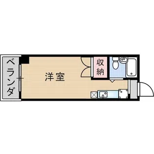 シャトー栄【401号室】の間取り