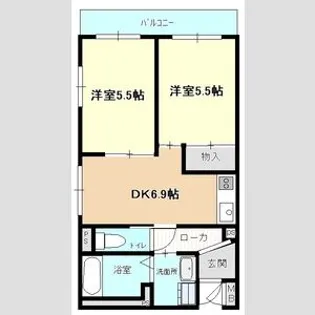 シェルコート則武【3階】の間取り