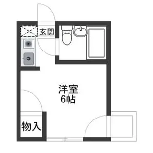 ハートイン中切N棟【5B号室】の間取り
