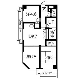アスト鴻ノ巣【2階】の間取り