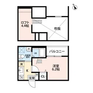 ヴァンクール中小田井(ヴァンクールナカオタイ)【2階】の間取り