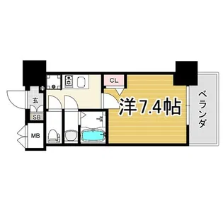 プレリス太閤通セルシア【4階】の間取り