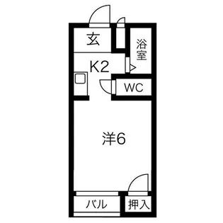 ラヴ・ウィング白鳥【306号室】の間取り