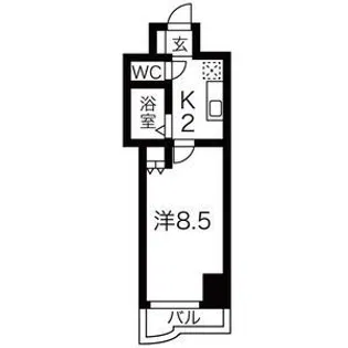 ヴィラコスモス大曽根【4階】の間取り