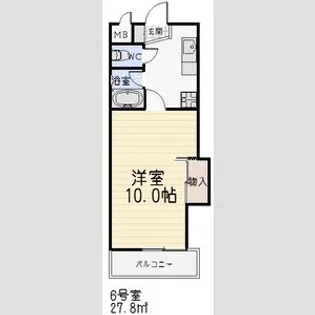 第2アイオーキャッスル【11階】の間取り
