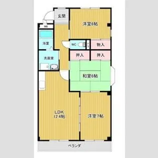 HKハイツ【201号室】の間取り