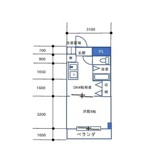 ランドビル本陣【5階】の間取り