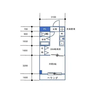 ランドビル本陣【10階】の間取り
