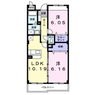 メゾンドルミエール【3階】の間取り