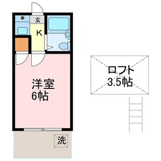 シャイン鳴尾【107号室】の間取り