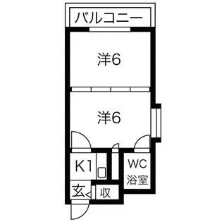 東和マンション新栄【6階】の間取り