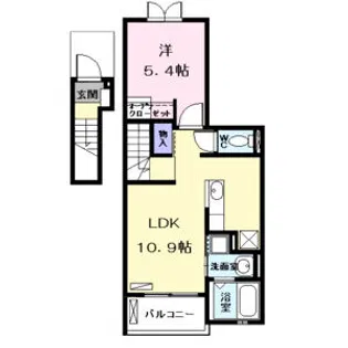 プリムローズⅢ【2階】の間取り