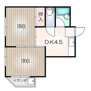 シーズンコート港北【3階】の間取り