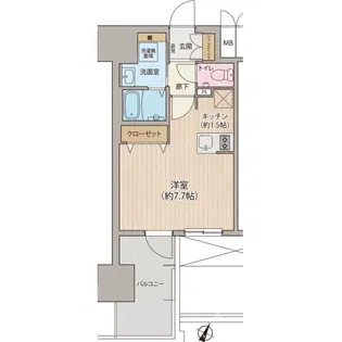 アドバンス名古屋モクシー【14階】の間取り