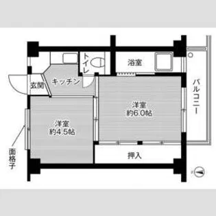 ビレッジハウス師勝4号棟【0104号室】の間取り