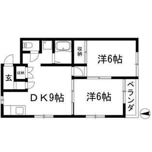 ヒルズ梅ヶ丘【1階】の間取り