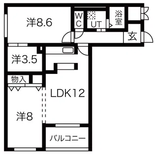 Bolson S【304号室】の間取り