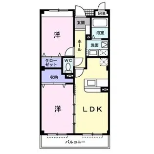 ヴィアラッテア【1階】の間取り