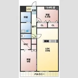 woodbell Y【0202号室】の間取り
