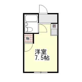 第2アベニュー日比野【2A号室】の間取り