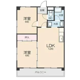 グリーン西山【2階】の間取り