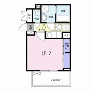 ブラウベルク鳴尾【1階】の間取り