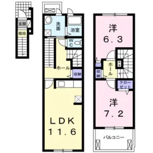 S・クラウド【2階】の間取り