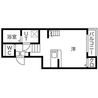 ラフィーレ志賀本通【1階】の間取り
