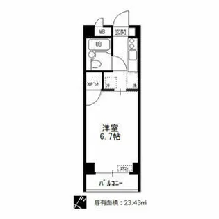 ロアール城主【405号室】の間取り