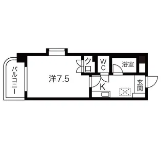 エバーグリーン明治【4階】の間取り