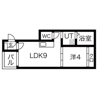 志賀本通ヒルズ【3階】の間取り
