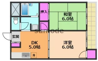 カセイハイツ【3階】の間取り