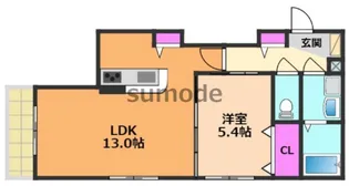 ルーエプラッツ【1階】の間取り