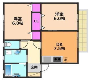 ベルドミール【2階】の間取り
