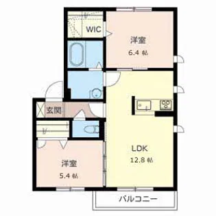 SOLEIL彩都【2階】の間取り