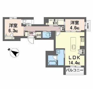 シャーメゾン ノワリー【3階】の間取り