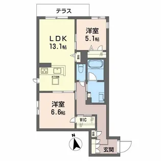 シャーメゾン ひいらぎ【1階】の間取り