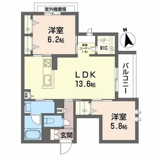 シャーメゾン ひいらぎ【3階】の間取り