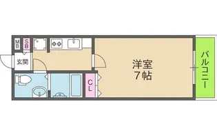 ジョイア鷺洲【7階】の間取り