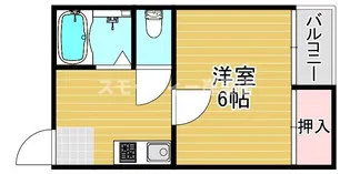 ウィステリア墨江【2階】の間取り