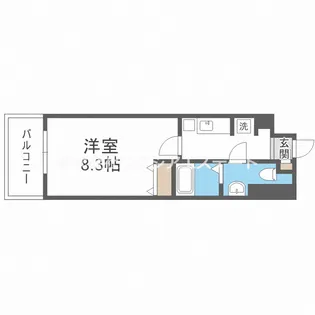 ビバーチェ鷺洲【5階】の間取り
