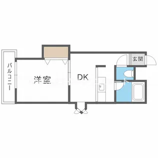 サニーハイツ住吉【4階】の間取り