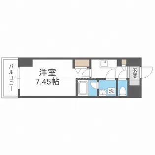 JMFレジデンス大阪福島【5階】の間取り